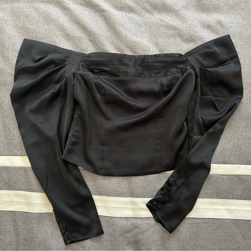 Express Black Off-Shoulder Blouse
